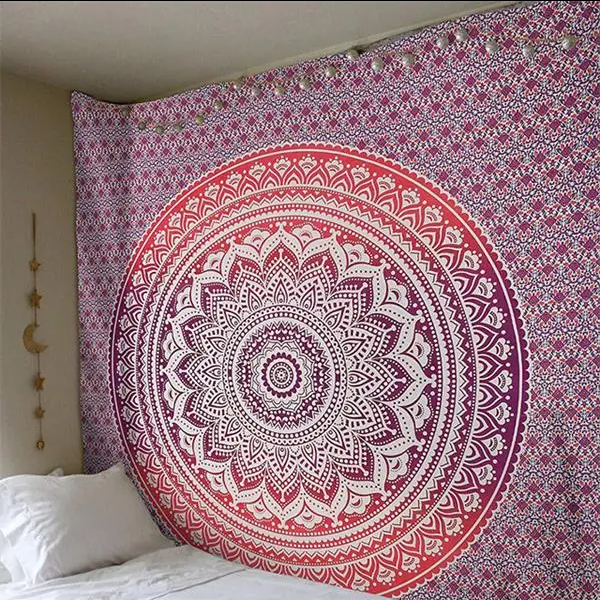 Wall tapestry with mandala