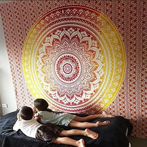 Wall tapestry with mandala